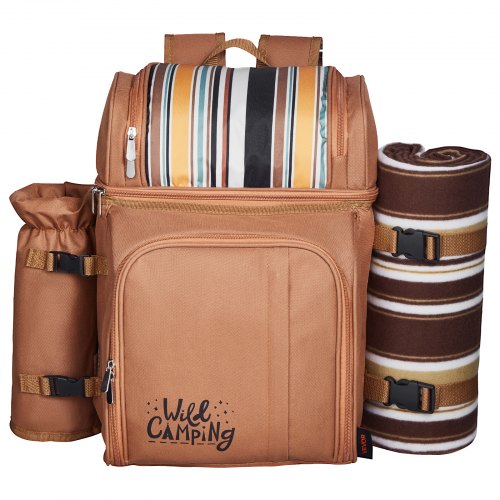 Picnic Backpack Beach Picnic Backpack Bag for 4 Person with Insulated