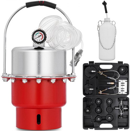Pneumatic Air Pressure Bleeder Tool Kit Brake Bleeding Garage Workshop