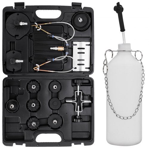 Pneumatic Air Pressure Bleeder Tool Kit Brake Bleeding Garage Workshop