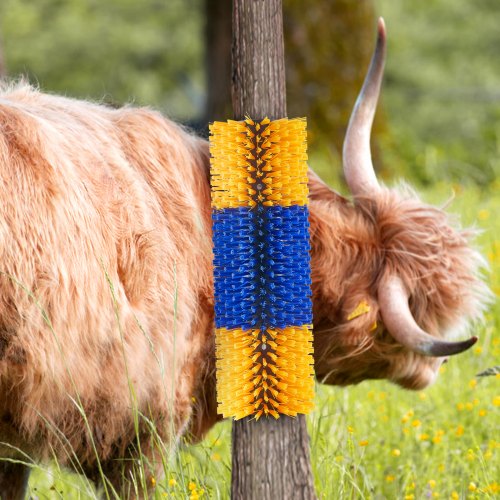 Livestock Scratching Brush 2 Pcs Horse Brush with 4 Screws 20 x 7.5 in Cow