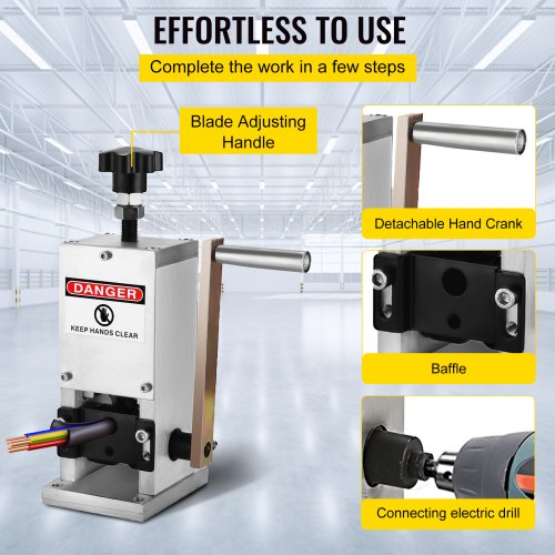 Manual Wire Stripping Machine 006098 inches Wire Stripper Machine with Hand