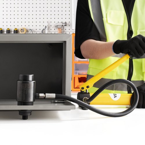 10 Ton Hydraulic Knockout Punch Kit 12 to 2 Conduit Hole Cutter Set KO