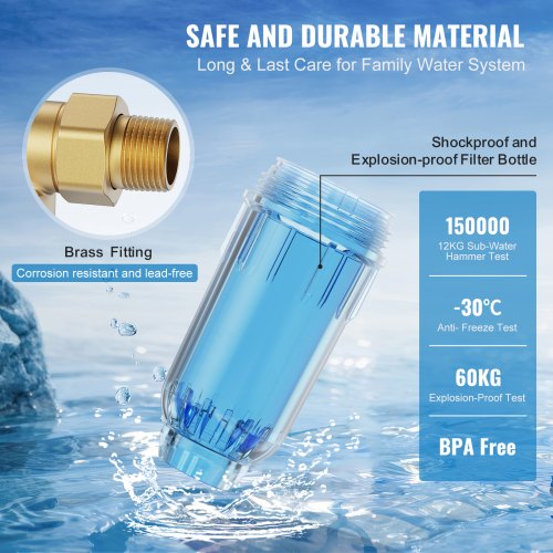 Spin Down Filter 40 Micron Whole House Sediment Filter for Well Water 34