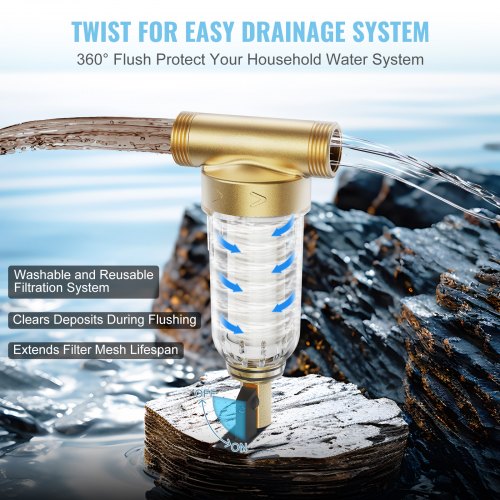 Spin Down Filter 40 Micron 30 Micron Fine Filtration Whole House