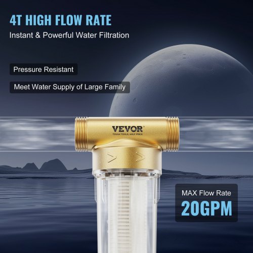 Spin Down Filter 40 Micron Whole House Sediment Filter for Well Water 34