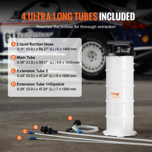 Fluid Extractor 174 Gallons 6.5 Liters Manual HandOperated Oil Changer
