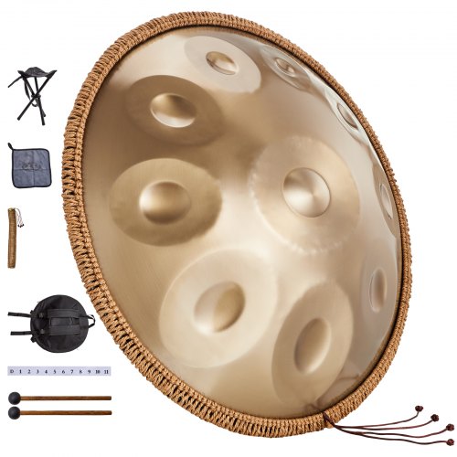 Handpan Drum 22 in 10 Notes D Minor Hand Drum Hand Pan Drum Instrument