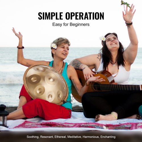 Handpan Drum 22 in 9 Notes D Minor Hand Drum Hand Pan Drum Instrument