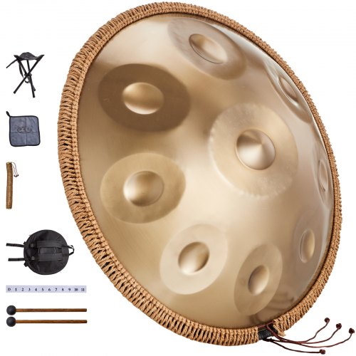 Handpan Drum 22 in 9 Notes D Minor Hand Drum Hand Pan Drum Instrument