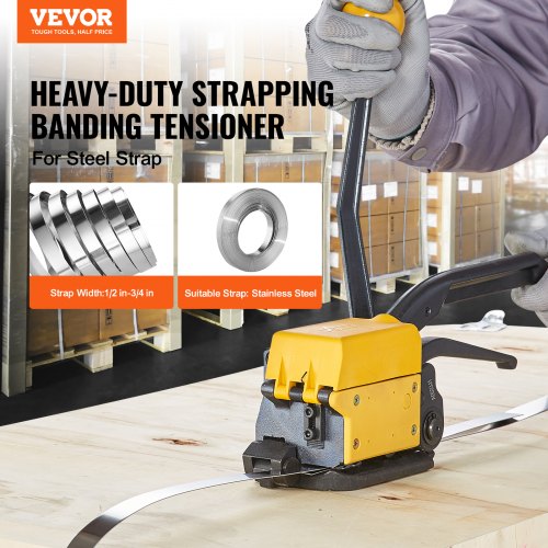 Steel Strapping Tool for 1234 Width 3in1 Tensioner Crimper