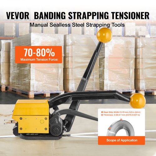 Steel Strapping Tool for 1234 Width 3in1 Tensioner Crimper