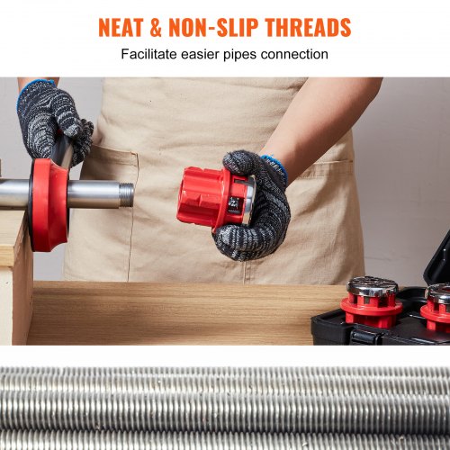 Ratchet Pipe Threader Kit 12 NPT 34 NPT 1 NPT Manual Ratcheting Pipe