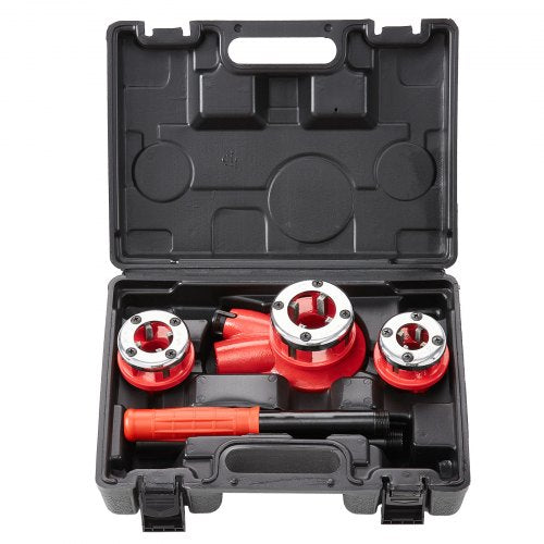 Ratchet Pipe Threader Kit 12 NPT 34 NPT 1 NPT Manual Ratcheting Pipe