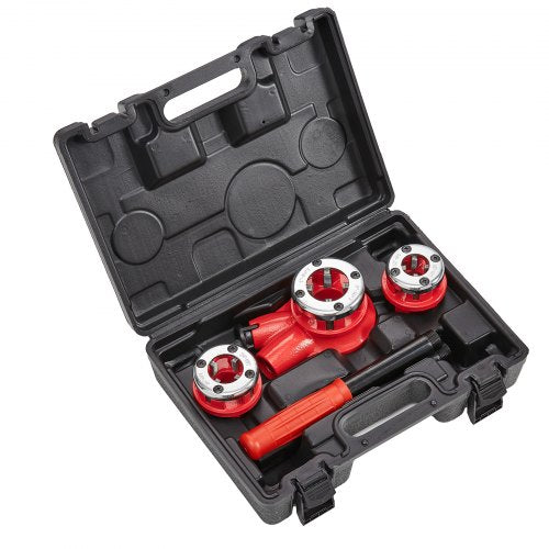 Ratchet Pipe Threader Kit 12 NPT 34 NPT 1 NPT Manual Ratcheting Pipe