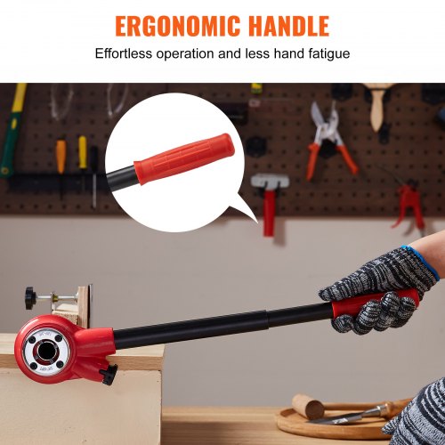 Ratchet Pipe Threader Kit 14 NPT – 114 NPT Manual Ratcheting Pipe