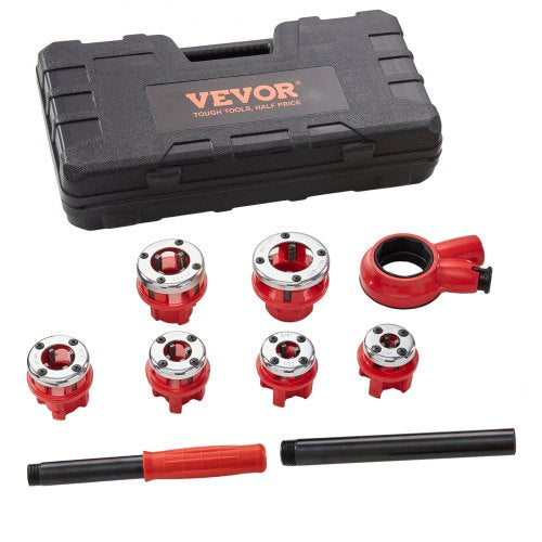 Ratchet Pipe Threader Kit 14 NPT – 114 NPT Manual Ratcheting Pipe