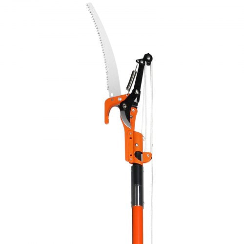 Manual Pole Saw 7327 ft Extendable Tree Pruner Sharp Steel Blade and Scissors