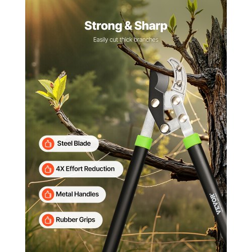 Loppers for Tree Trimming 32 inch Garden Anvil Trimmer with Compound