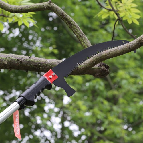 Manual Pole Saw 4920 ft Extendable Tree Pruner Sharp Steel Blade for High