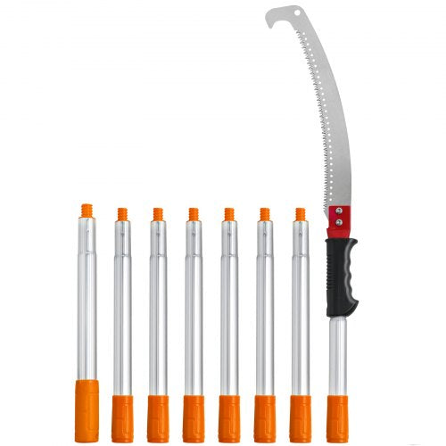 Manual Pole Saw4698 ft Extendable Tree Pruner Sharp Steel Blade for High