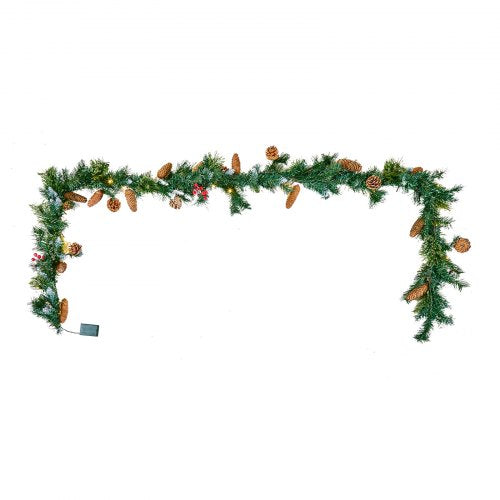 Christmas Garland 9Ft Artificial Christmas Garland with Light String Faux