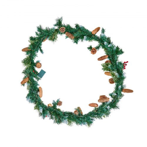 Christmas Garland 9Ft Artificial Christmas Garland with Light String Faux