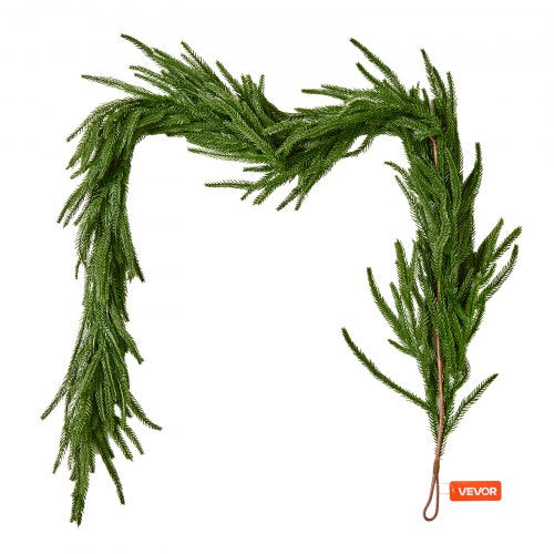 Christmas Garland 5FT Realistic Norfolk Pine Garland Evergreen Real Touch