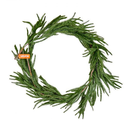 Christmas Garland 5FT Realistic Norfolk Pine Garland Evergreen Real Touch