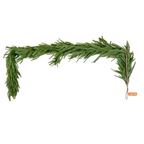Christmas Garland 6FT Realistic Norfolk Pine Garland Evergreen Real Touch