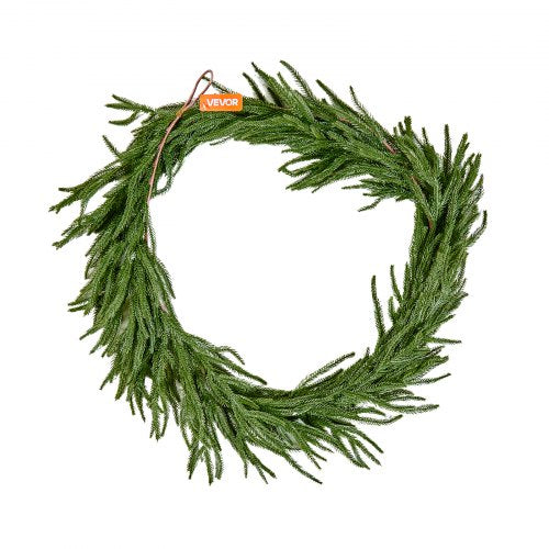 Christmas Garland 6FT Realistic Norfolk Pine Garland Evergreen Real Touch