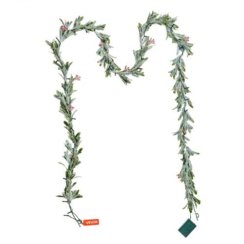 Christmas Garland 9FT Realistic Greenery Decorated with Vines Olive
