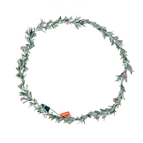 Christmas Garland 9FT Realistic Greenery Decorated with Vines Olive
