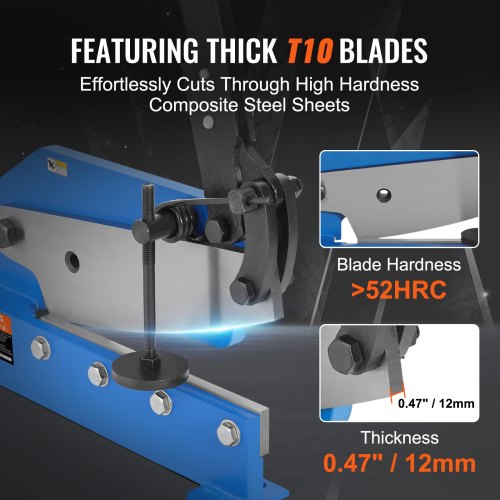 12 Manual Hand Plate Shear for Metal Sheet Processing HS12 Benchtop