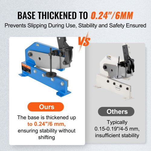 12 Manual Hand Plate Shear for Metal Sheet Processing HS12 Benchtop