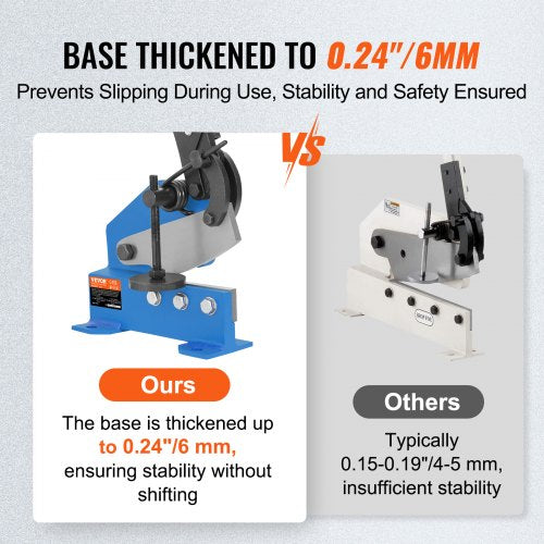 5 Manual Hand Plate Shear for Metal Sheet Processing HS5 Benchtop Cutter