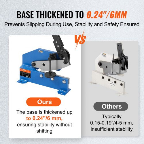 8 Manual Hand Plate Shear for Metal Sheet Processing HS8 Benchtop Cutter