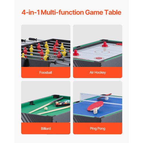 4in1 Combo Game Table Set 48 Air Hockey Table Multi Combination Table