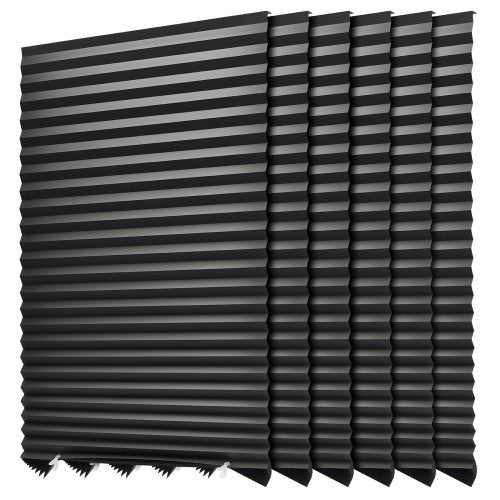 Paper Blinds 6 Pack 36 in x 72 in Temporary Blackout Pleated Paper