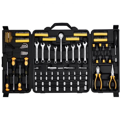 221Piece Mechanics Tool Set 14 and 38 Drive Sockets SAE and Metric