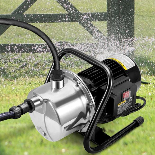 Shallow Well Pump 1.1 HP 115V 978 GPH 131 ft Height 40psi Max Pressure