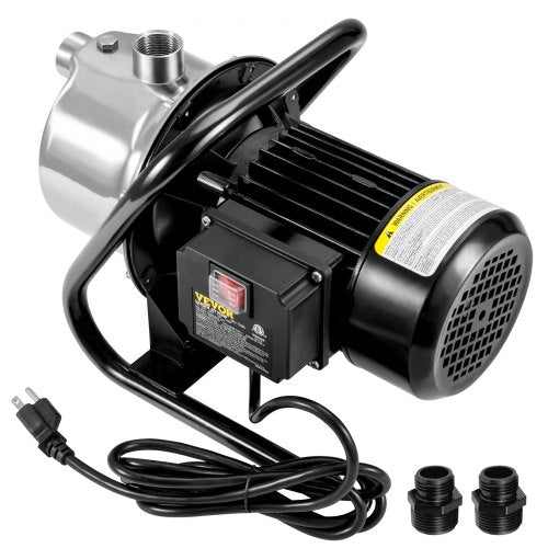 Shallow Well Pump 1.1 HP 115V 978 GPH 131 ft Height 40psi Max Pressure
