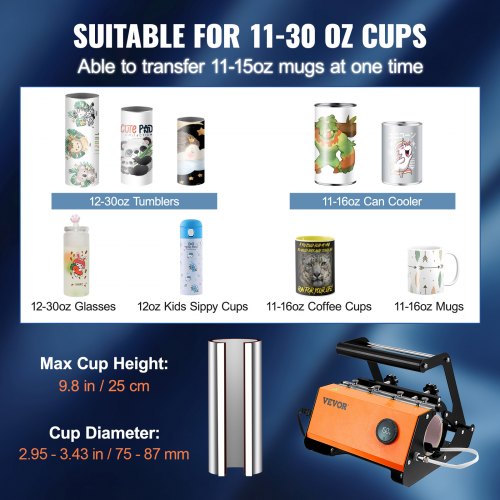 Tumbler Heat Press 30oz Mug Heat Press Machine Sublimation Transfer