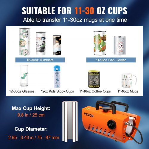 Mug Heat Press Machine 30oz Tumbler Heat Press Sublimation Transfer