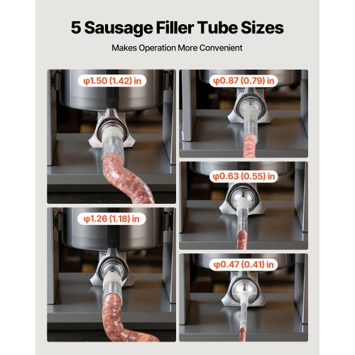 Manual Sausage Stuffer 11 LBS 5 L Vertical Meat Stuffer DualSpeed