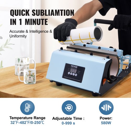 Tumbler Heat Press Machine 1130oz Mug Press Heat Up Fast and Even