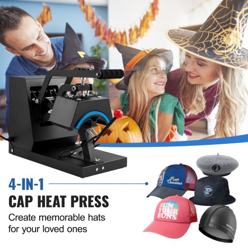 Hat Heat Press 4in1 Cap Heat Press Machine 6x3inches Clamshell