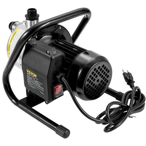 Shallow Well Pump 1.5 HP 115V 1200 GPH 164 ft Height 87 psi Max Pressure