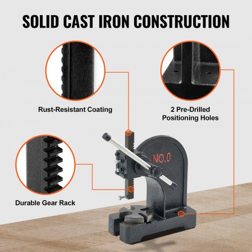 Arbor Press 05 Ton Manual Arbor Press 46 Maximum Height Cast Iron