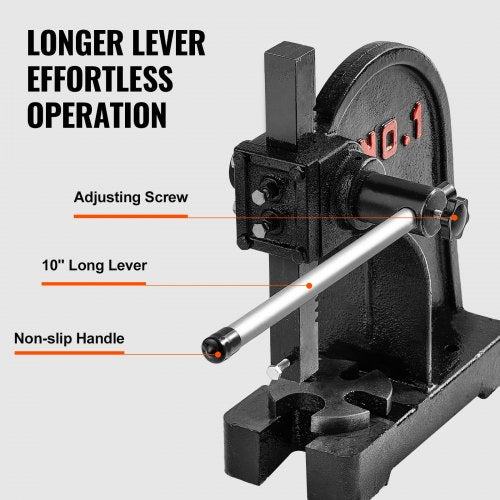 Arbor Press 1 Ton Manual Arbor Press 59 Maximum Height Cast Iron