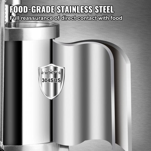 Sausage Stuffer 25LBS1.5L Capacity Homemade Sausage Maker Stainless Steel